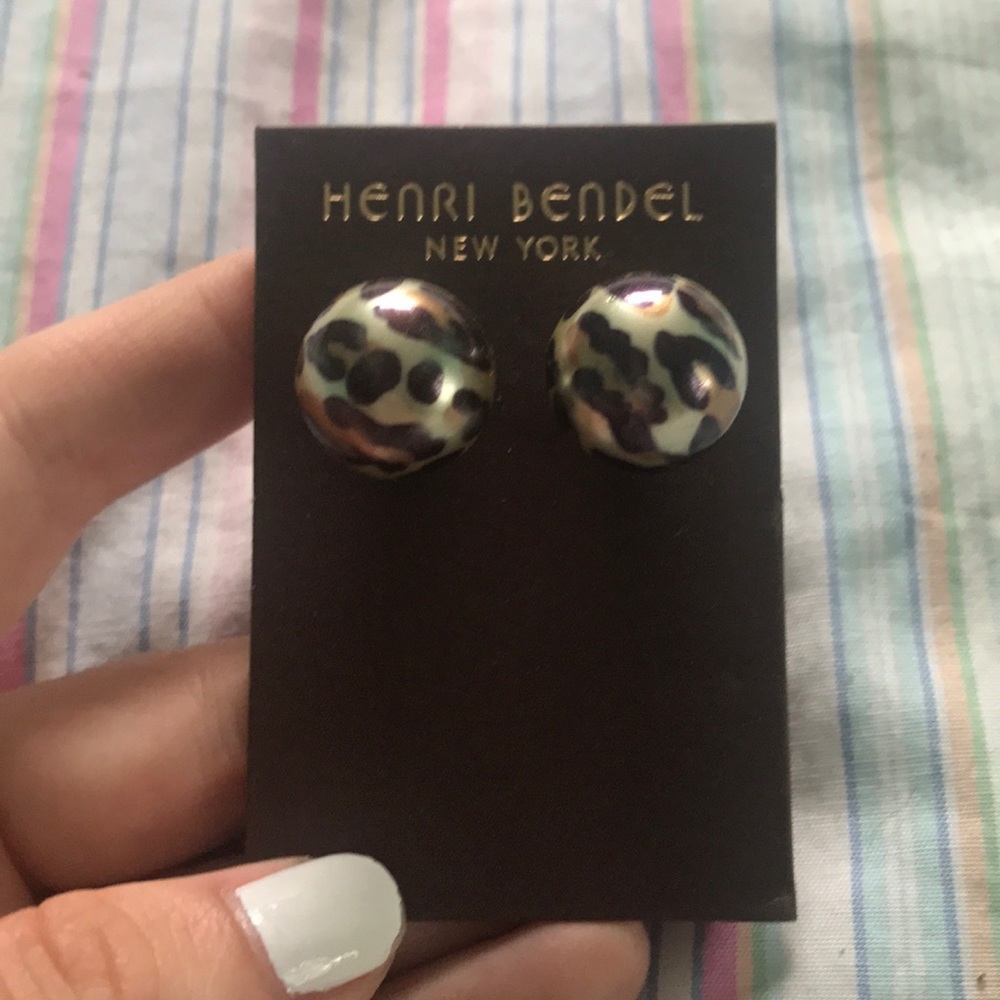 Betsy Johnson Cheetah Post Earrings